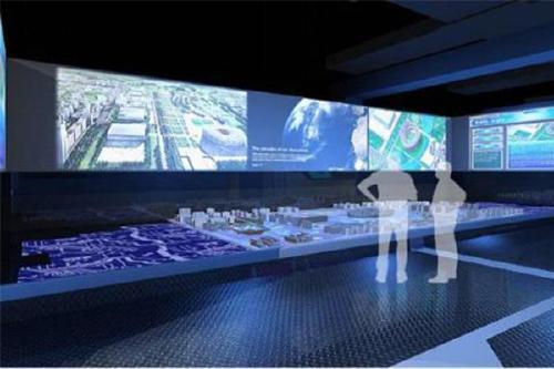 LED拼接數(shù)字沙盤(pán)示意圖