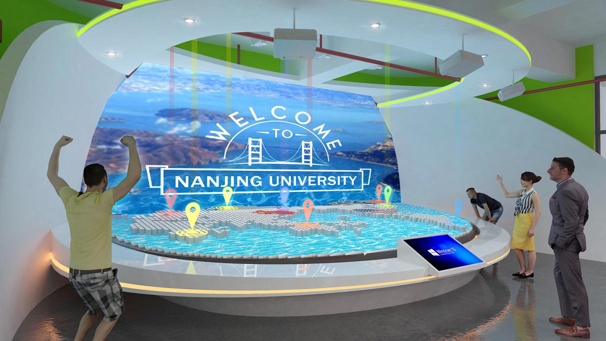 南京大學(xué)雙創(chuàng)成果展示規(guī)劃館設(shè)計效果圖-沙盤