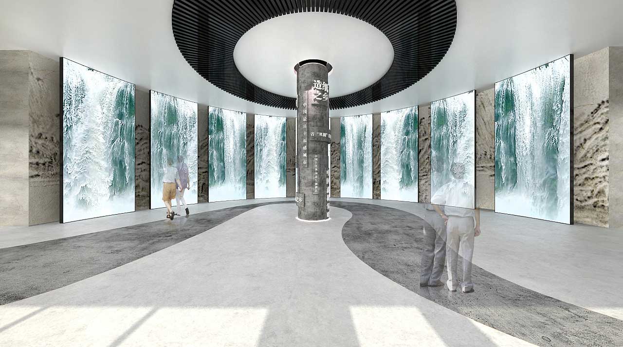 富陽數字規劃館設計效果圖-總概況廳